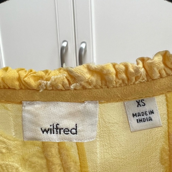 Yellow Floral Wilfred Blouse size XS - Picture 3 of 3